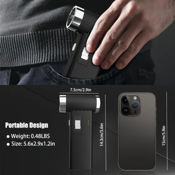 110000RPM Cordless Electric Air Duster with Speed Control