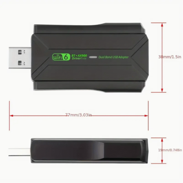 AX900 USB WiFi 6 and Bluetooth Adapter